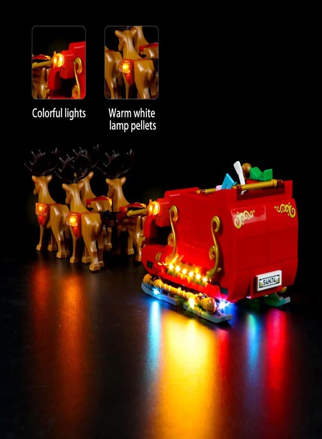 Vonado Led Light Kit Compatible with Lego Santa Sleigh 40499 - Lego Sets Not Included, Vonado Led Lighting Kit Compatible with Lego Christmas Set - Image 2